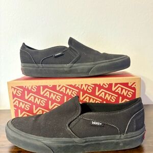 Vans Asher Slip-On Loafers - Black
